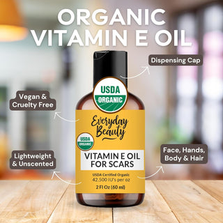 Organic Vitamin E Oil for Scars