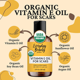 Organic Vitamin E Oil for Scars